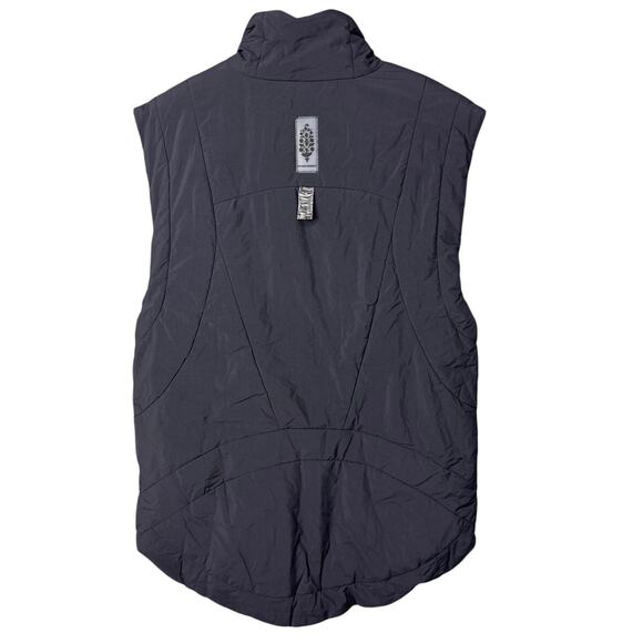 Free People FP Movement Slalom Reversible Fleece Vest - Black M NWT Athleisure - Picture 3 of 9